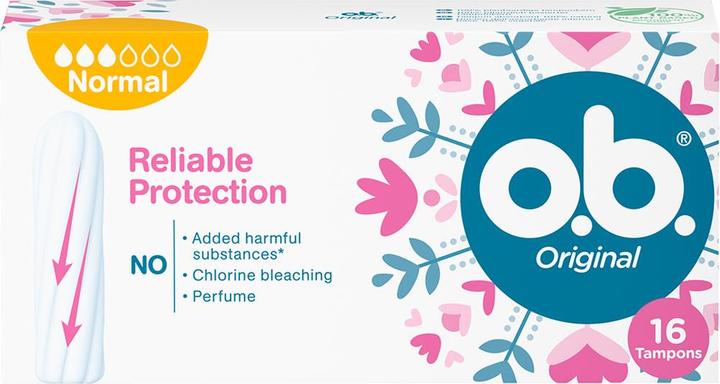 Actual product image o.b. OB Tampons Original Normal 16 (16x, Regular)
