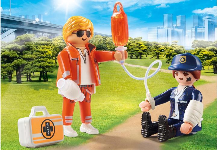 Image du produit Playmobil DuoPack médecin urgentiste et policière (70823)