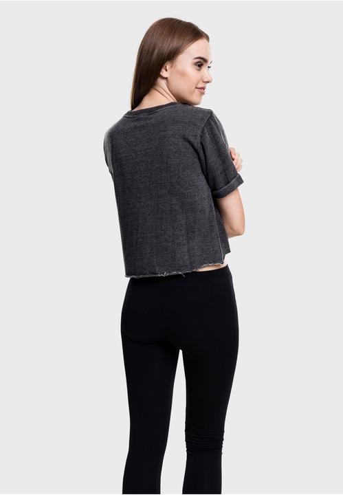 Immagine prodotto Urban Classics Girocollo a maniche corte cropped burnout da donna (S)