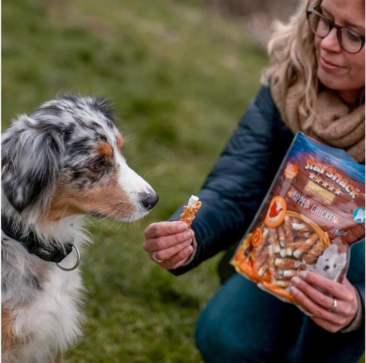 Actual product image Nobby StarSnack Barbecue MINI Wrapped Chicken (Adult, 1 pcs., 125 g)