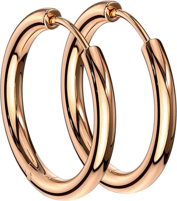 Image du produit Star Piercing Boucles d'oreilles or rose (sans laiton, Acier chirurgical 316L)