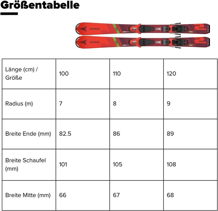 Produktbild Atomic Redster J2 (100 cm, Mit Bindung)