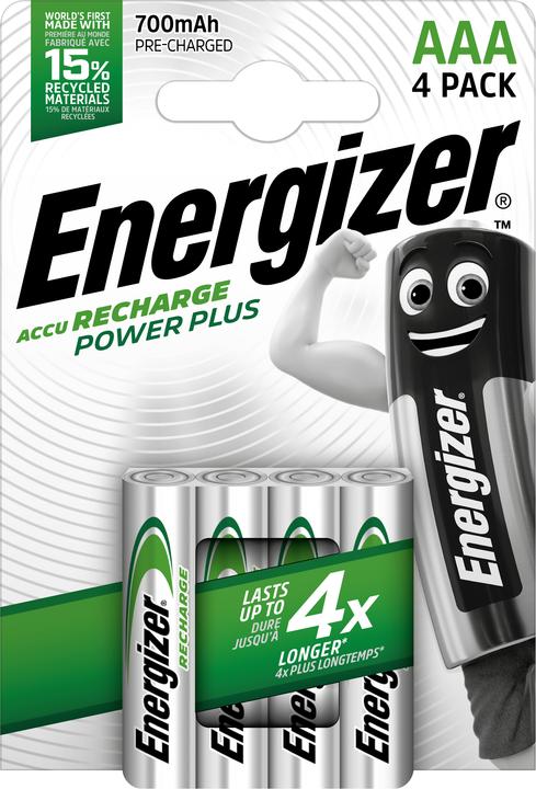 Actual product image Energizer Recharge Power Plus (4 pcs., AAA, 700 mAh)