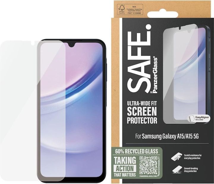 Produktbild Safe Ultra-Wide Fit (1 Stück, Samsung Galaxy A15 5G, Samsung Galaxy A15)