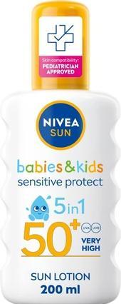 NIVEA Proteggi & Sensibile (Spray solare, SPF 50, 200 ml, 150 g)
