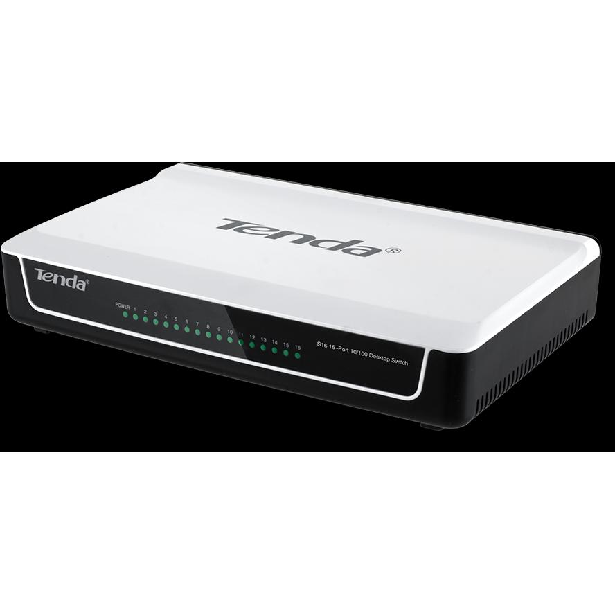 Thumbnail - Tenda 16-Port FE S16 (16 Ports), Netzwerk Switch, Weiss