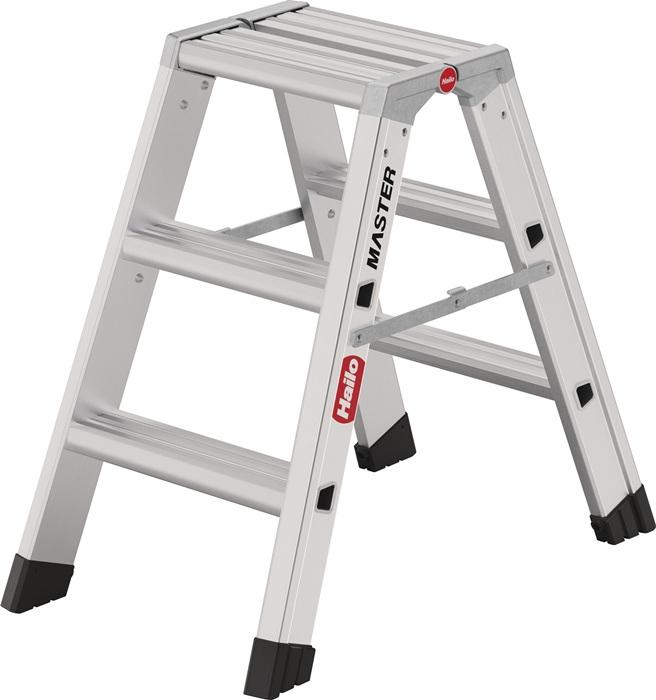 Actual product image Hailo Master D80 2 x 3 Stufen-Klapptritt (Folding step)