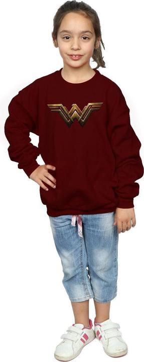 Produktbild Justice League Movie Wonder Woman Emblem Sweatshirt Mädchen (140, 146)