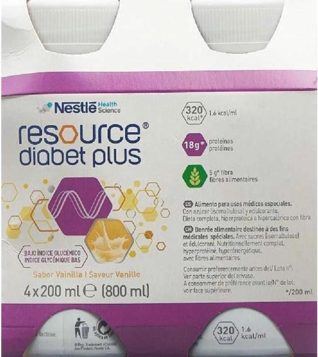 Produktbild Resource Diabet plus (Vanille, 4x)
