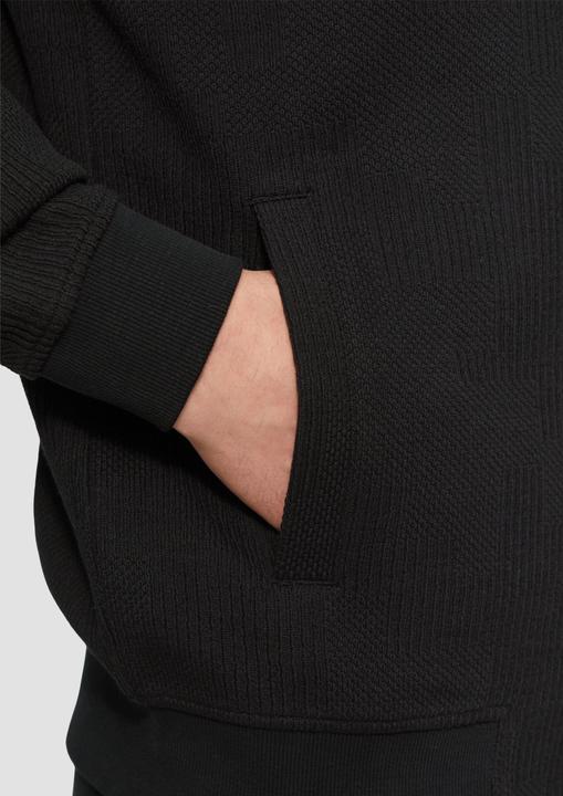 Produktbild S.Oliver Sweatshirt Jacke Sweatjacke aus Jacquard in Strick-Optik (XL)