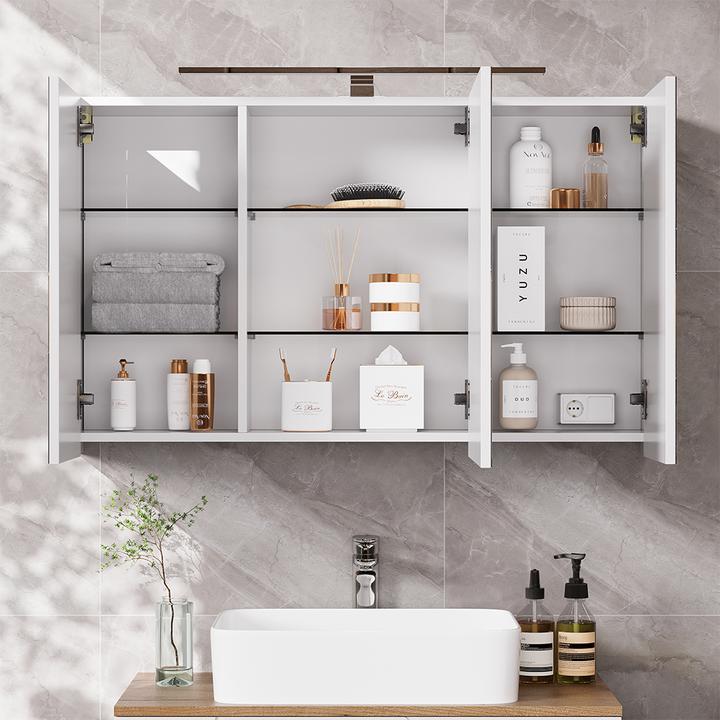 Produktbild Vicco Lavio mit 3 Türen und LED-Beleuchtung (100 x 20 x 60 cm)