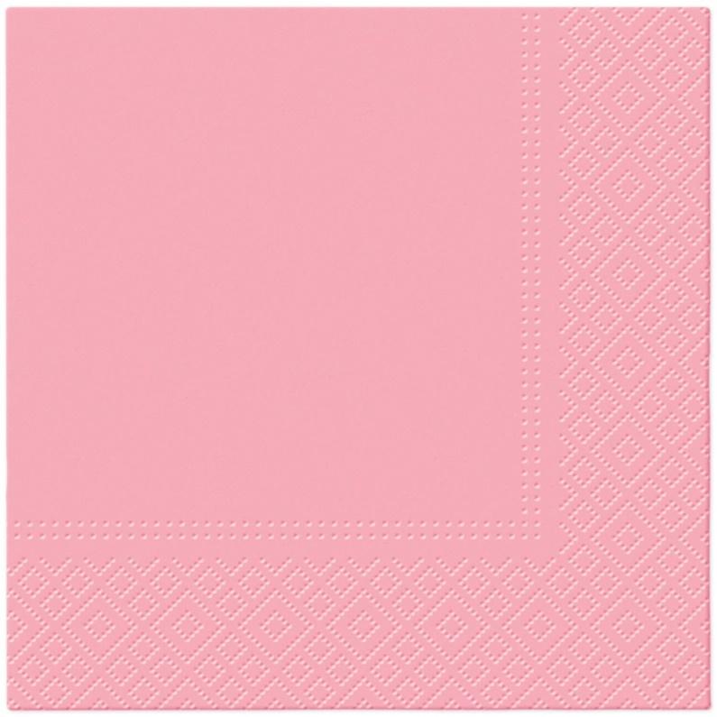 PAW, Servietten, NAPKINS PAPER UNICOLO ROSA 33X33CM 20PCS (20 x)