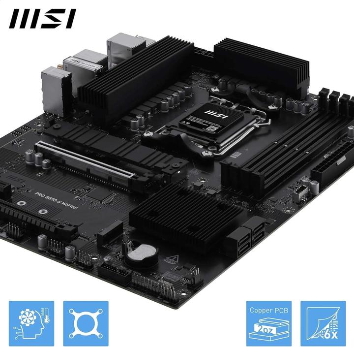 Actual product image MSI PRO B850-S WIFI6E (AM5, AMD B850, ATX)