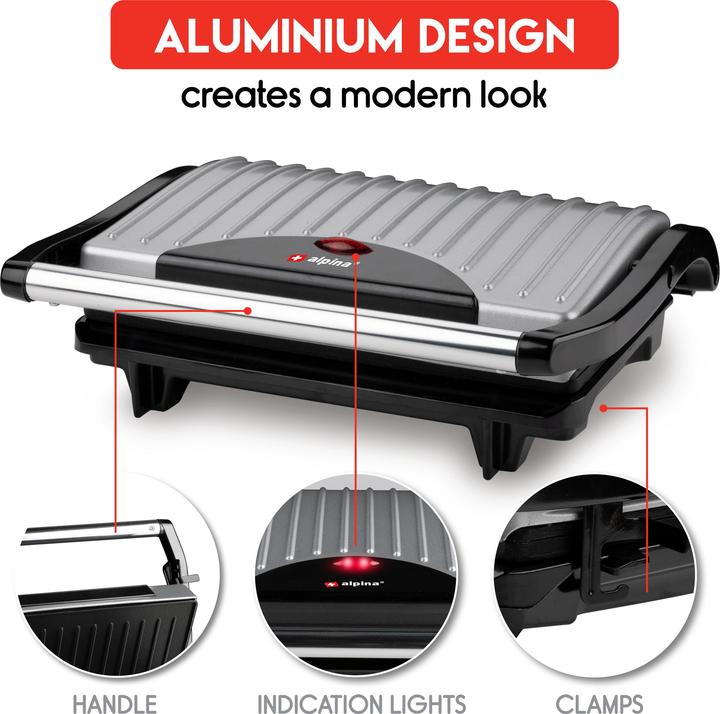 Image du produit alpina Gril de contact 700W