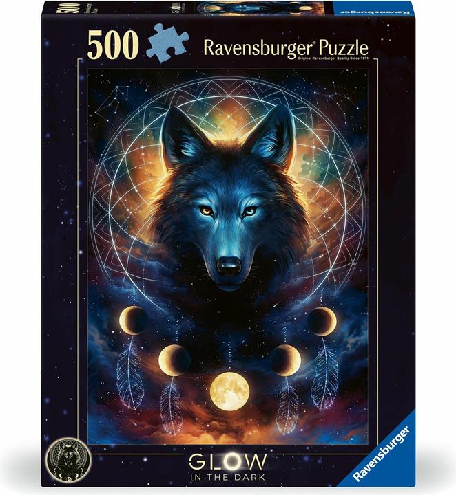 Produktbild Ravensburger Leuchtender Wolf (500 Teile)