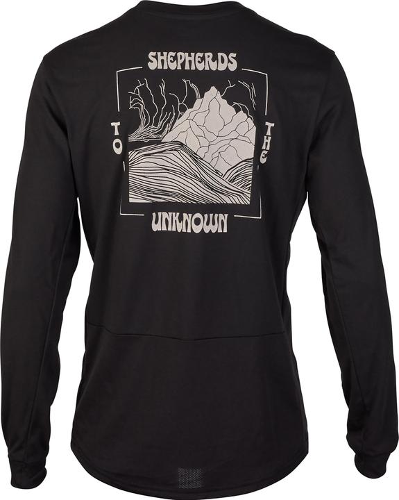 Actual product image Fox Jersey 24 Ranger Dr Ls Shepherds Blk (S)