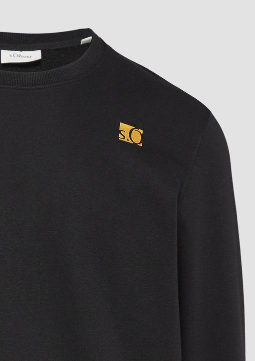 Produktbild S.Oliver Sweatshirt Sweatshirt mit Gold- oder Silber-Print (S)