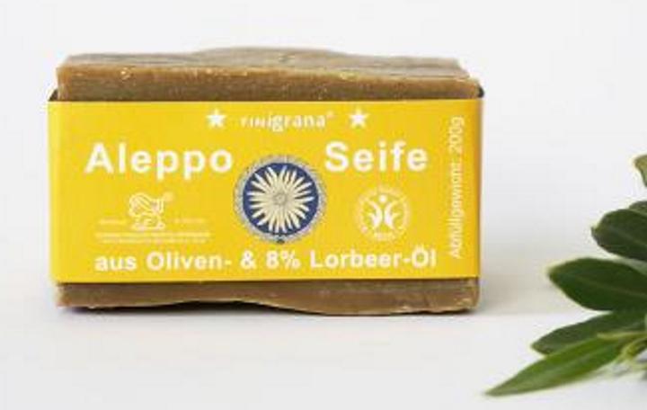 Produktbild FINigrana Aleppo Seife 8% Lorbeeröl (Hartseife, 180 g)