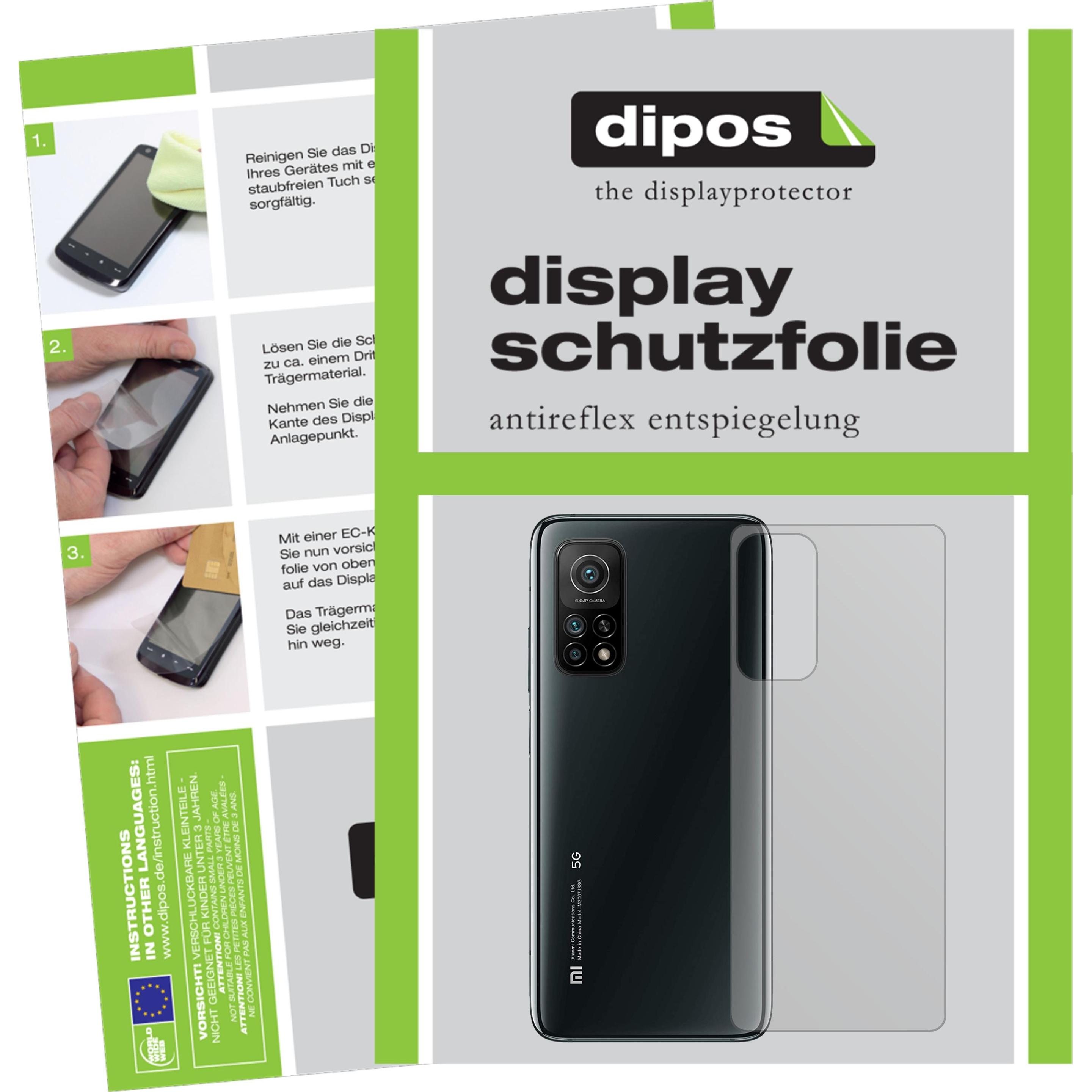 Dipos Displayschutzfolie Antireflex (5 Stück, Xiaomi Mi 10T Pro), Smartphone Schutzfolie, Transparent