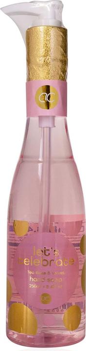 Image du produit Accentra Savon pour les mains LET'S CELEBRATE en bouteille de champagne avec pompe, 250ml, parfum : Tea Rose (Savon liquide, 250 ml)