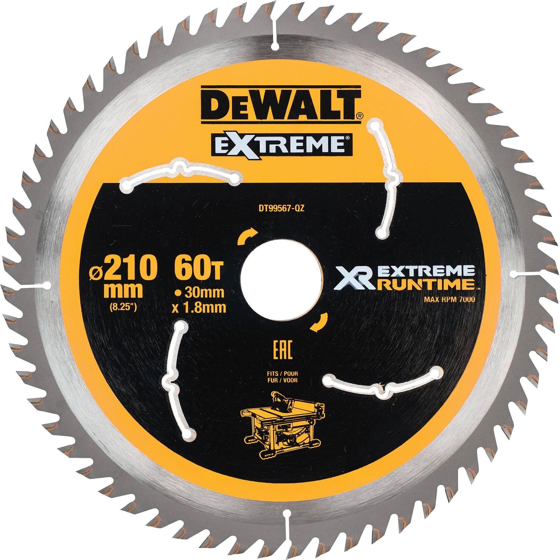 DeWalt, Sägeblatt, Xtreme Runtime 210mm x 30mm 36T CSB