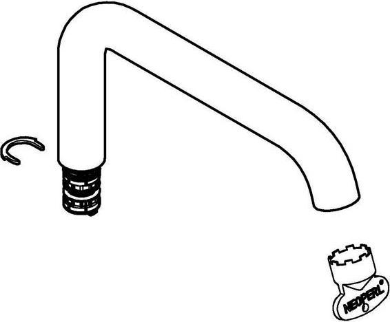 Actual product image Grohe Pipe spout ESSENCE f EH washbasin mixer XL-Size su-st