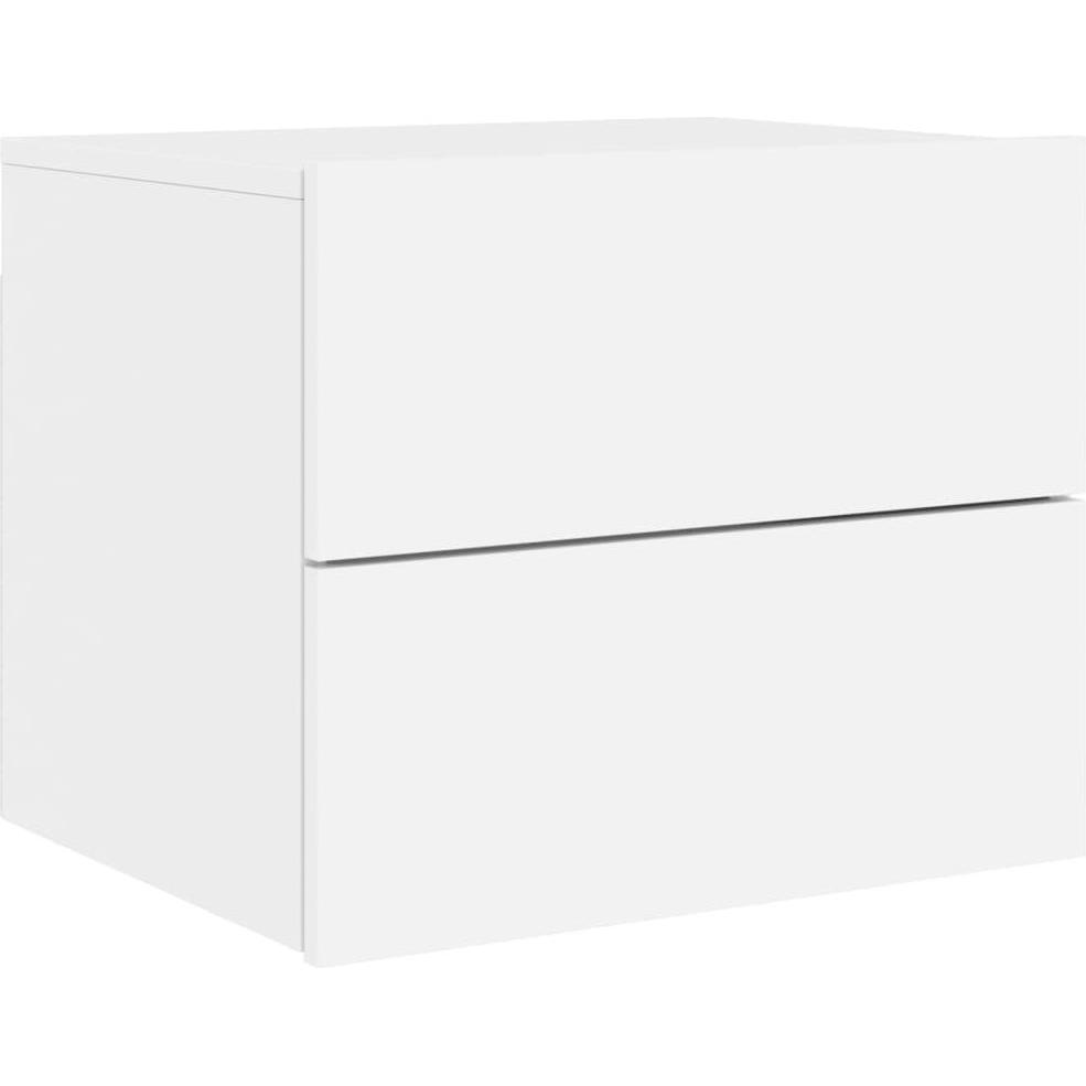 VidaXL, Nachttisch, Wand-Nachttische mit LED-Leuchten (50 x 39 x 41 cm)