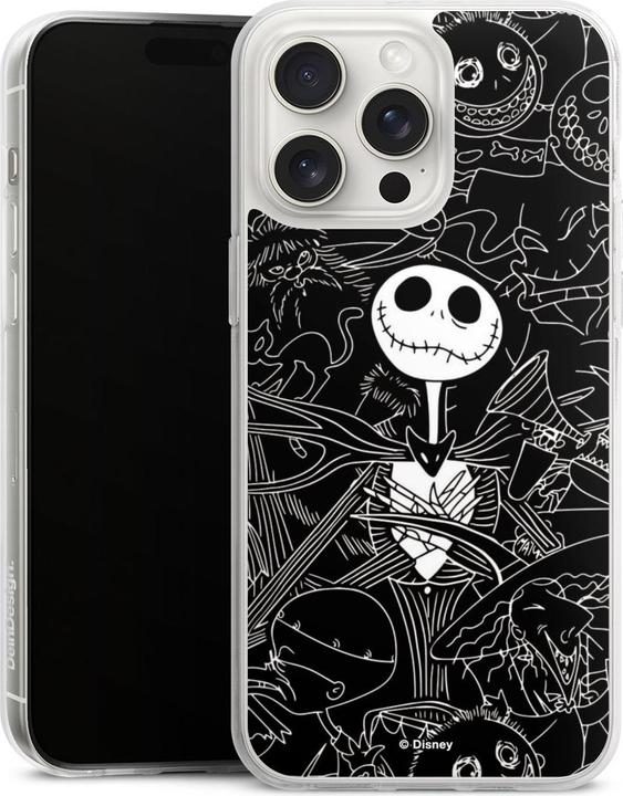 Produktbild DeinDesign Silikon Hülle für Apple iPhone 15 Pro Max Handyhülle Case Smartphone Schutzhülle Disney Halloween (Apple iPhone 15 Pro Max)