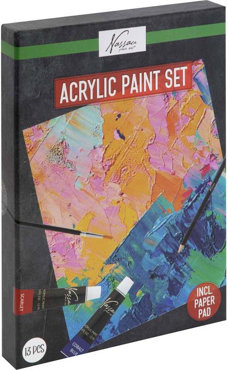 Actual product image Grafix Acrylic paint box, 13 pcs.