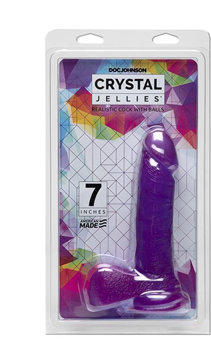 Produktbild Doc Johnson Crystal Jellies - Realistic Cock with Balls