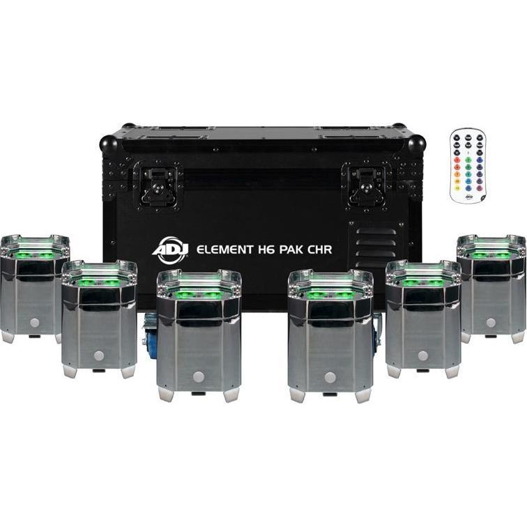 Thumbnail - American Crew DJ Element H6 Pak Chr uplighting systeem (LED), Scheinwerfer