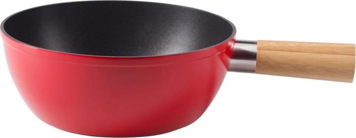 Actual product image Nouvel Cheese Fondue Caquelon, cast aluminium, with wooden handle