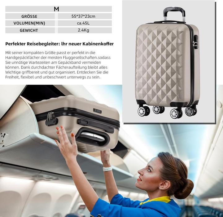 Produktbild Beibye Hartschalen-Trolley (45 l)
