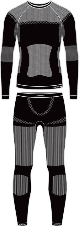 Image du produit Vikingsports VIKING Hommes 1503465 Couche de base, Noir/Gris, XXL