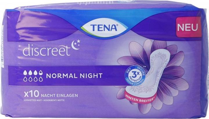 Actual product image Tena discreet Normal Night (10 x, Regular)