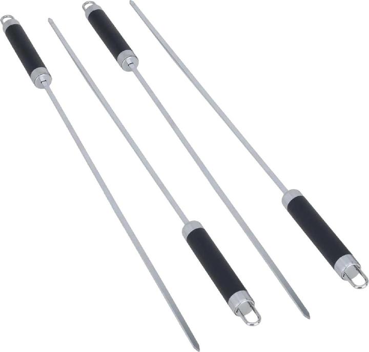 Actual product image BBQ Collection Stainless steel barbecue skewer set 46.5 cm (4 pieces)