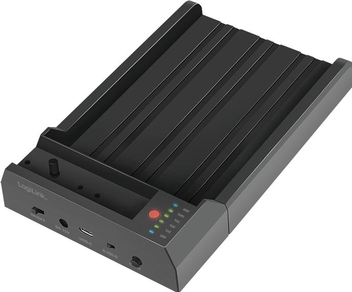 Image du produit LogiLink Quickport USB 3.2 Gen 2, 2 ports, pour SATA HDD/SSD et M.2 NVMe SSD (USB-C, 2 Ports)