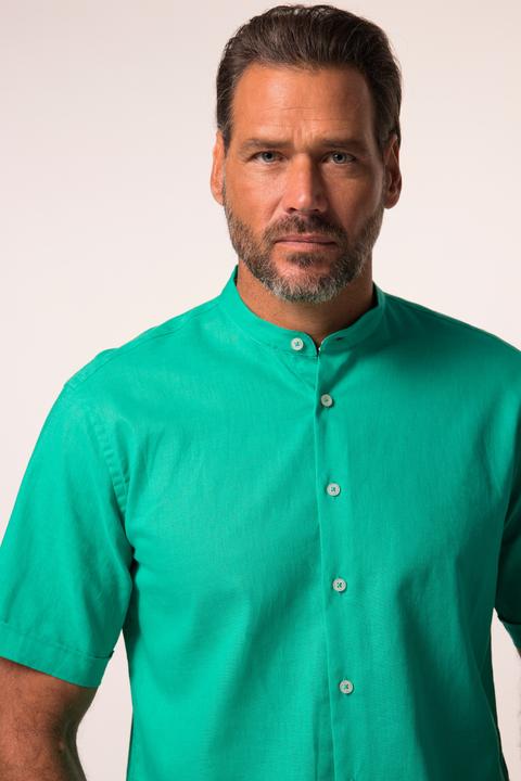 Produktbild JP1880 Hemd, Halbarm, Leinenmix, Stehkragen, Modern Fit (L)