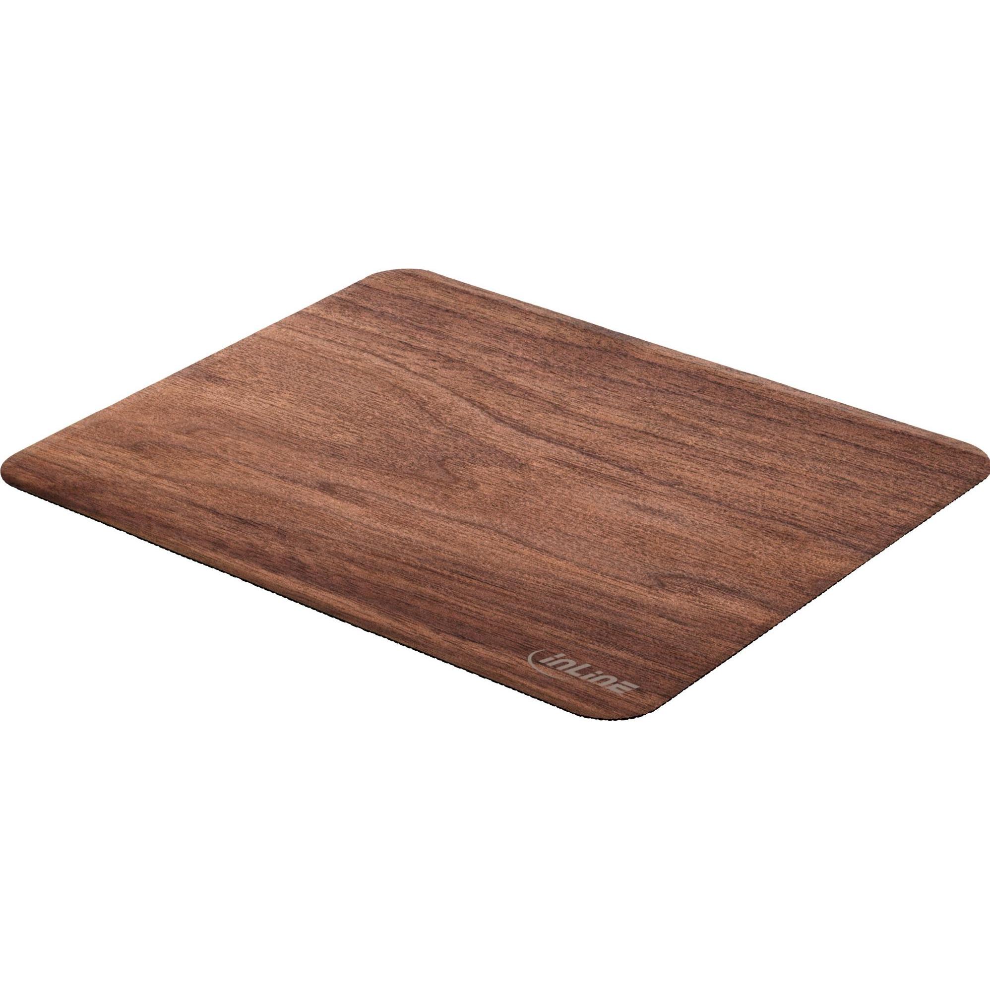 InLine WoodPad (S), Mausmatte, Braun