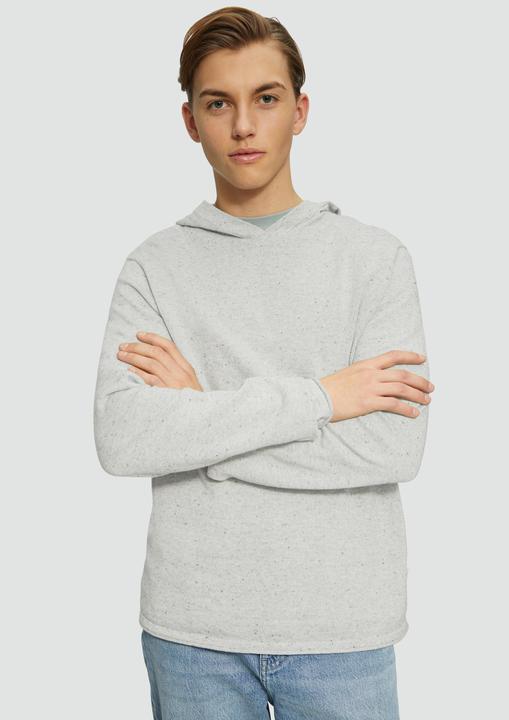 Produktbild s.Oliver Strickpullover Gestrickter Hoodie aus Melangegarn (S)