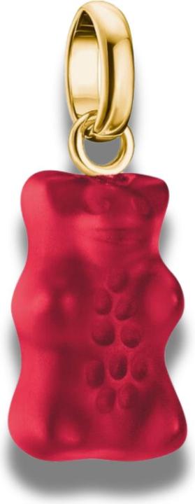 Image du produit Thomas Sabo Charm-Goldbären-Anhänger in Rot Connect vergoldet (Argent Sterling)