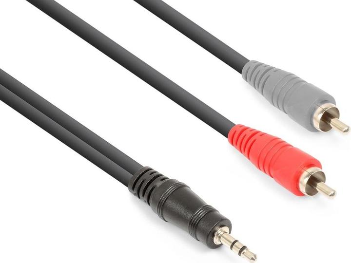 Vonyx CX334-3 3.5 mm jack - cinch 3 m (3 m, Connettore da 3,5 mm (AUX), Cinch)