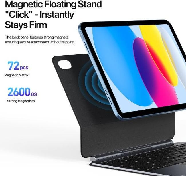 Image du produit Dux Ducis MK Pro Series Keyboard Case (US, Apple iPad 2022 (10e génération), Apple iPad 2025 (11e génération))