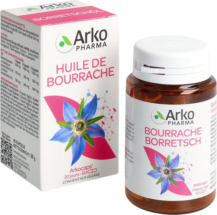Actual product image Arkopharma Borage oil (60 pcs., Capsules, 62 g)