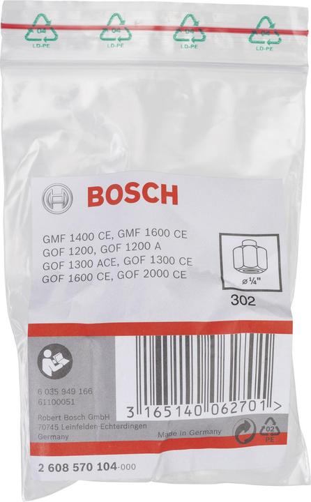 Produktbild Bosch Professional Zubehör Spannzange, 1/4-Zoll, 24 mm