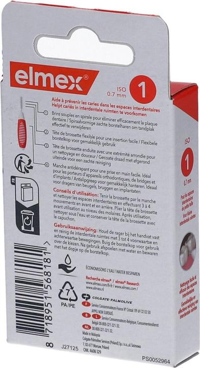 Actual product image Elmex Interdental Brushes (0.70 mm)