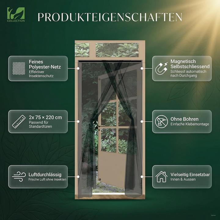 Immagine prodotto ProGarden Tenda zanzariera per la porta (75 x 220 cm)