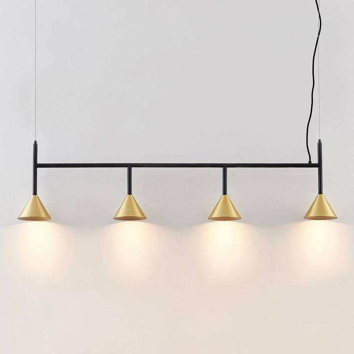 Actual product image Lucande Kartio pendant light Brass (GU10)