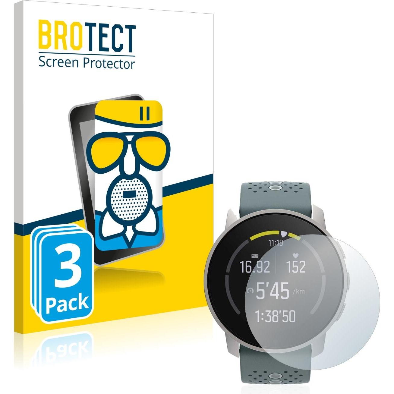 BROTECT AirGlass Panzerglasfolie Matt, Smartwatch Schutzfolie, Grau