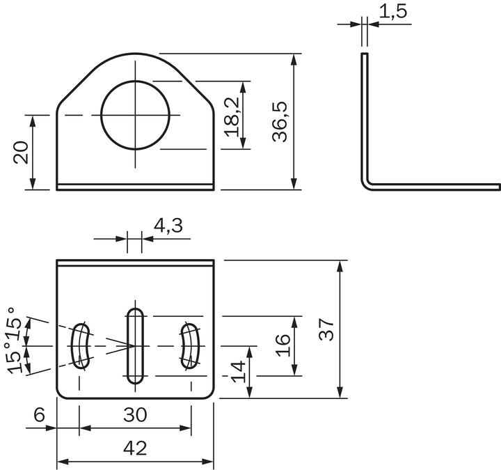 Productafbeelding Sick Montagebeugel voor sensoren M18